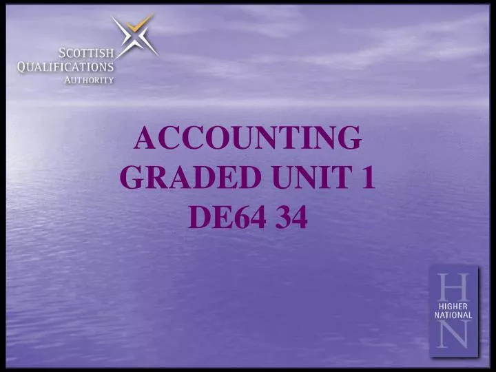 accounting graded unit 1 de64 34