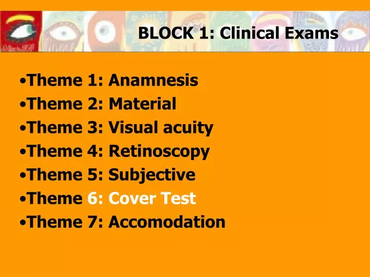block 1 clinical exams