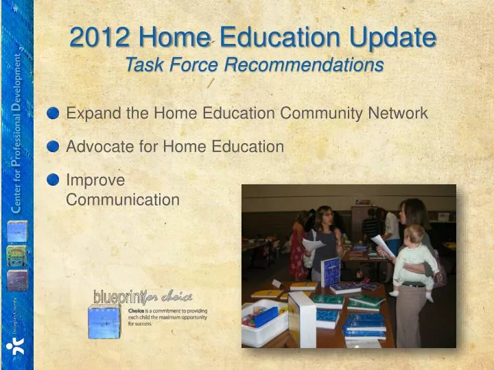 2012 home education update task force recommendations