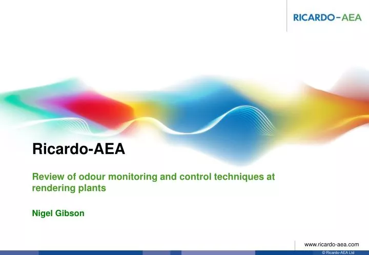 review of odour monitoring and control techniques at rendering plants