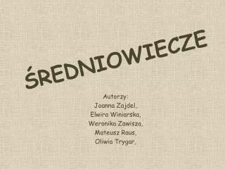 redniowiecze