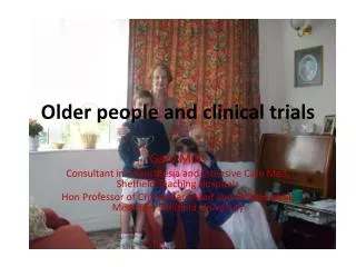 Older people and clinical trials