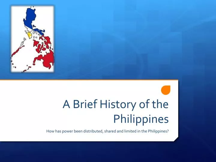 a brief history of the philippines