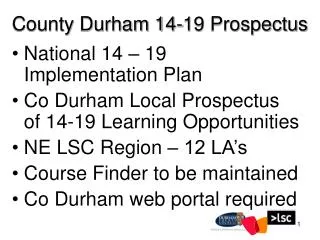 County Durham 14-19 Prospectus