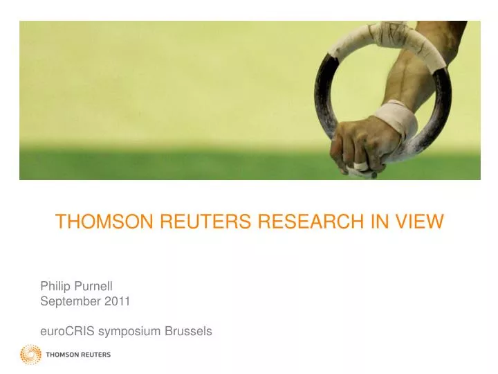 thomson reuters research in view
