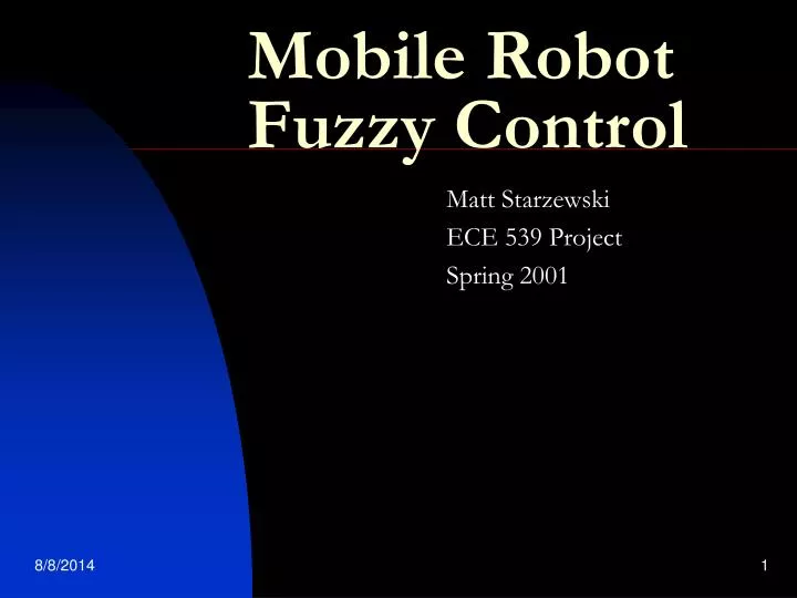 mobile robot fuzzy control