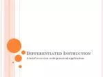 Differentiated Instruction - slide 1