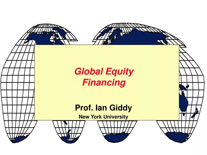 global equity financing