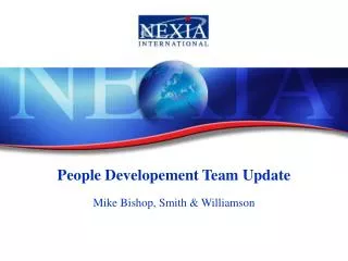 People Developement Team Update