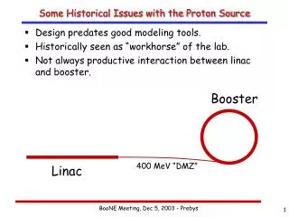 Some Historical Issues with the Proton Source