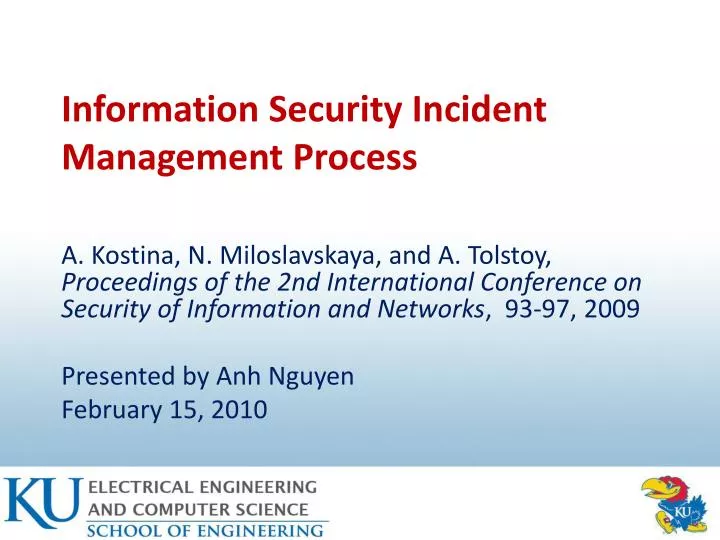 information security incident management process