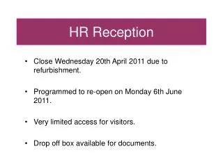 HR Reception