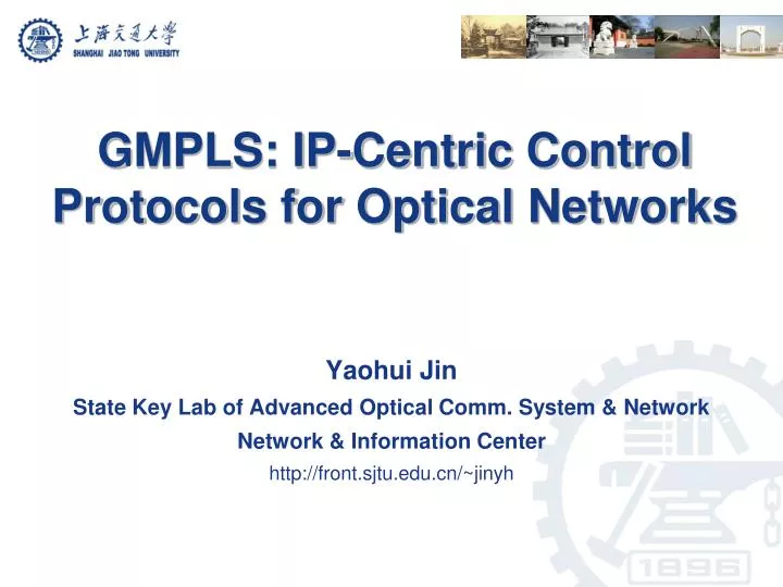 gmpls ip centric control protocols for optical networks