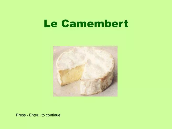 le camembert