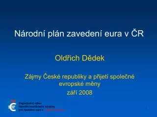 Národní plán zavedení eura v ČR