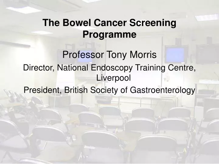 the bowel cancer screening programme