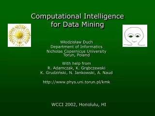 Computational Intelligence for Data Mining