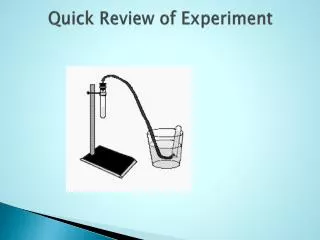 Quick Review of Experiment