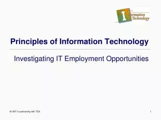 Principles of Information Technology