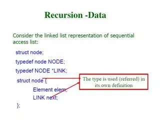 Recursion -Data