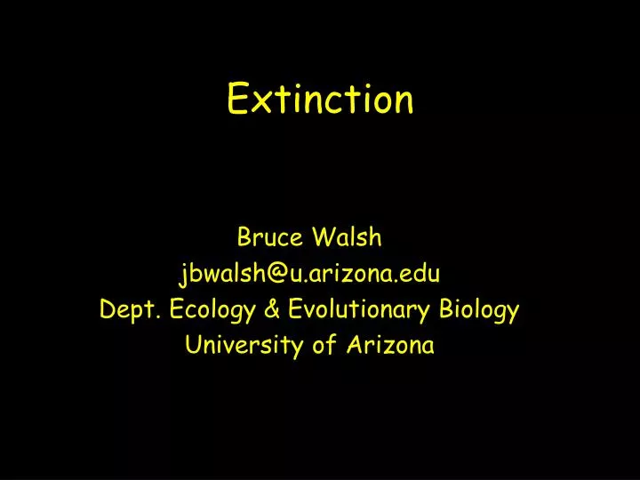 extinction