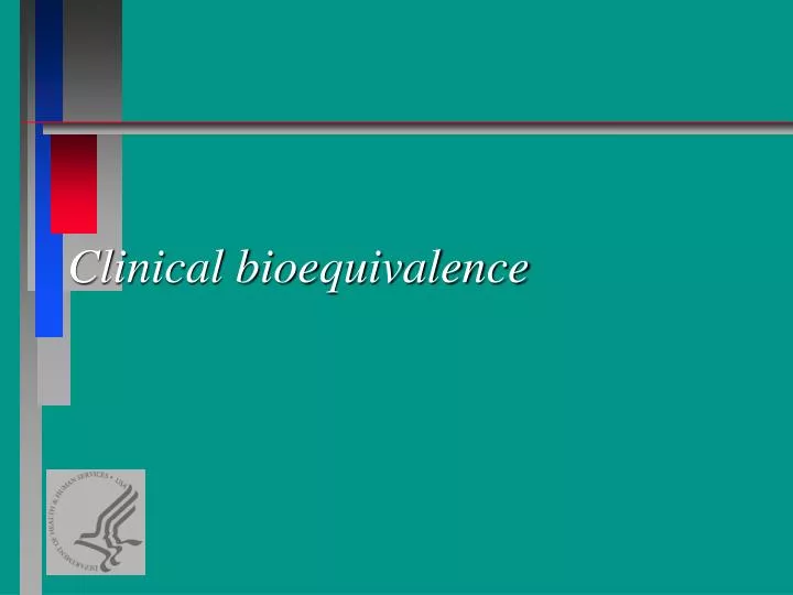 clinical bioequivalence