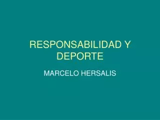 responsabilidad y deporte