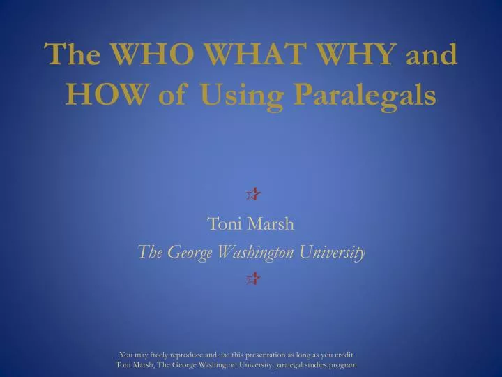 the who what why and how of using paralegals