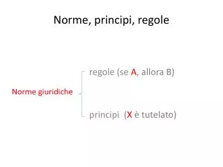 norme principi regole