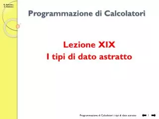 programmazione di calcolatori