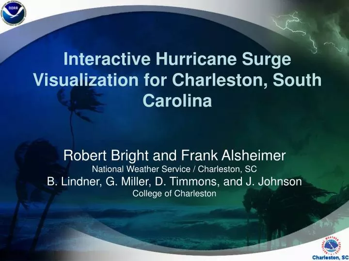 interactive hurricane surge visualization for charleston south carolina