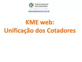 kme web unifica o dos cotadores