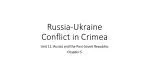 Russia-Ukraine Conflict in Crimea