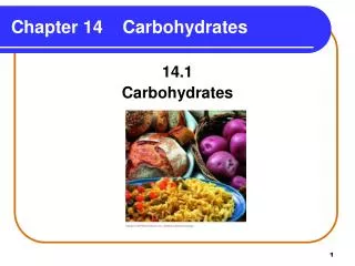 chapter 14 carbohydrates