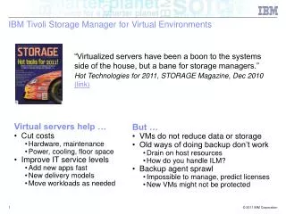 IBM Tivoli Storage Manager for Virtual Environments