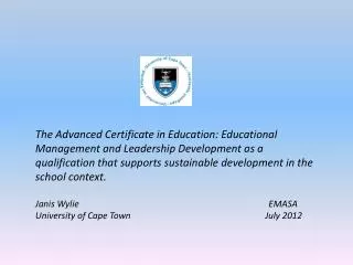T he ACE EMLD Qualification