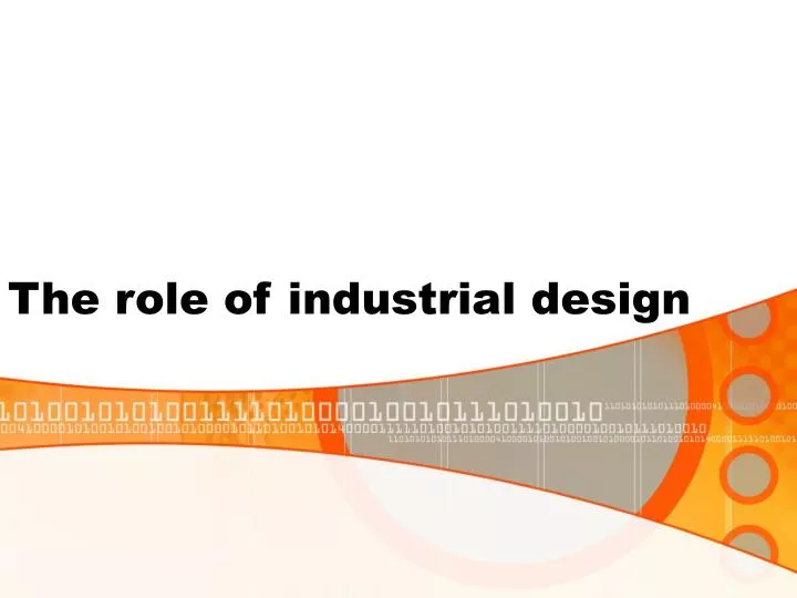the role of industrial design