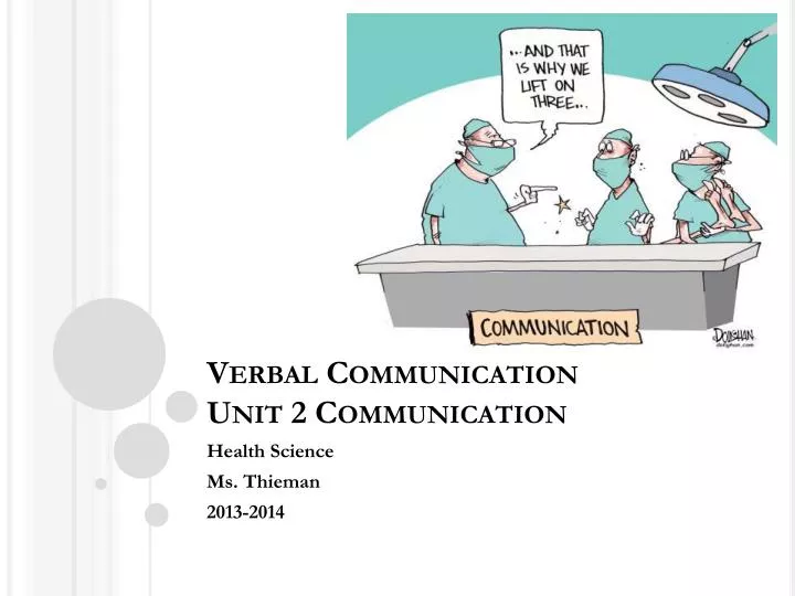 verbal communication unit 2 communication