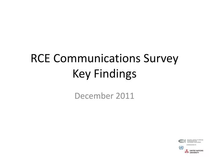 rce communications survey key findings
