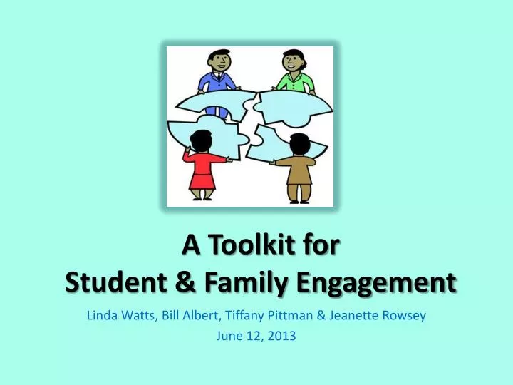 a toolkit for student family engagement