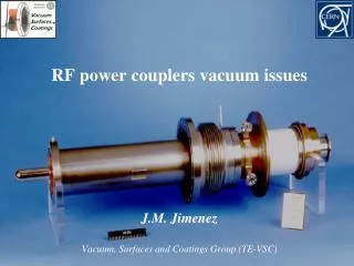 RF power couplers vacuum issues