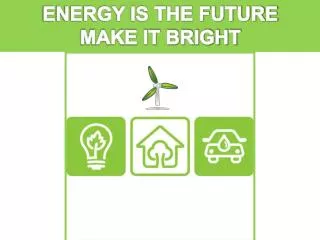 ENERGY IS THE FUTURE MAKE IT BRIGHT