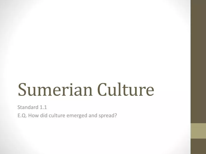 sumerian culture