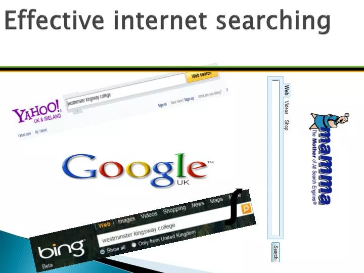 effective internet searching