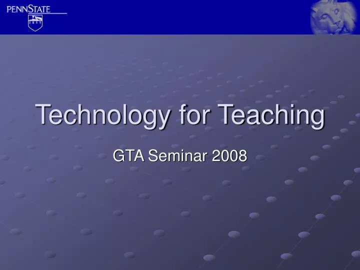 technology for teaching