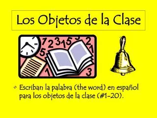los objetos de la clase