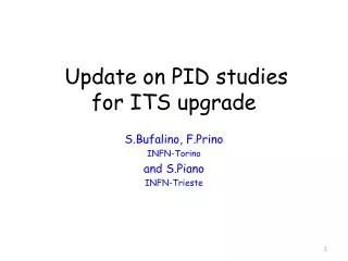 Update on PID studies for ITS upgrade