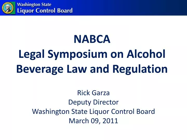 nabca legal symposium on alcohol beverage law and regulation