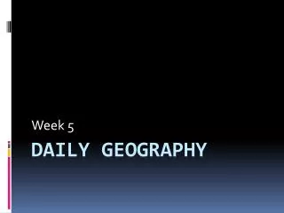 Daily Geography