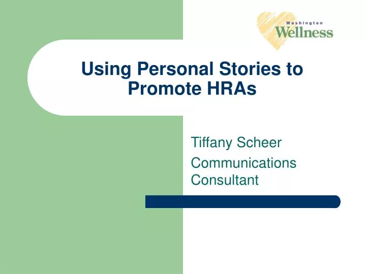 using personal stories to promote hras